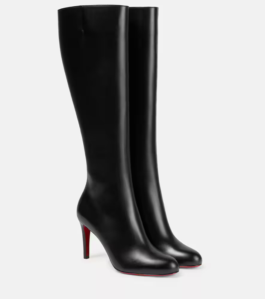 Christian Louboutin Pumppie Botta leather knee-high boots | Mytheresa (US/CA)