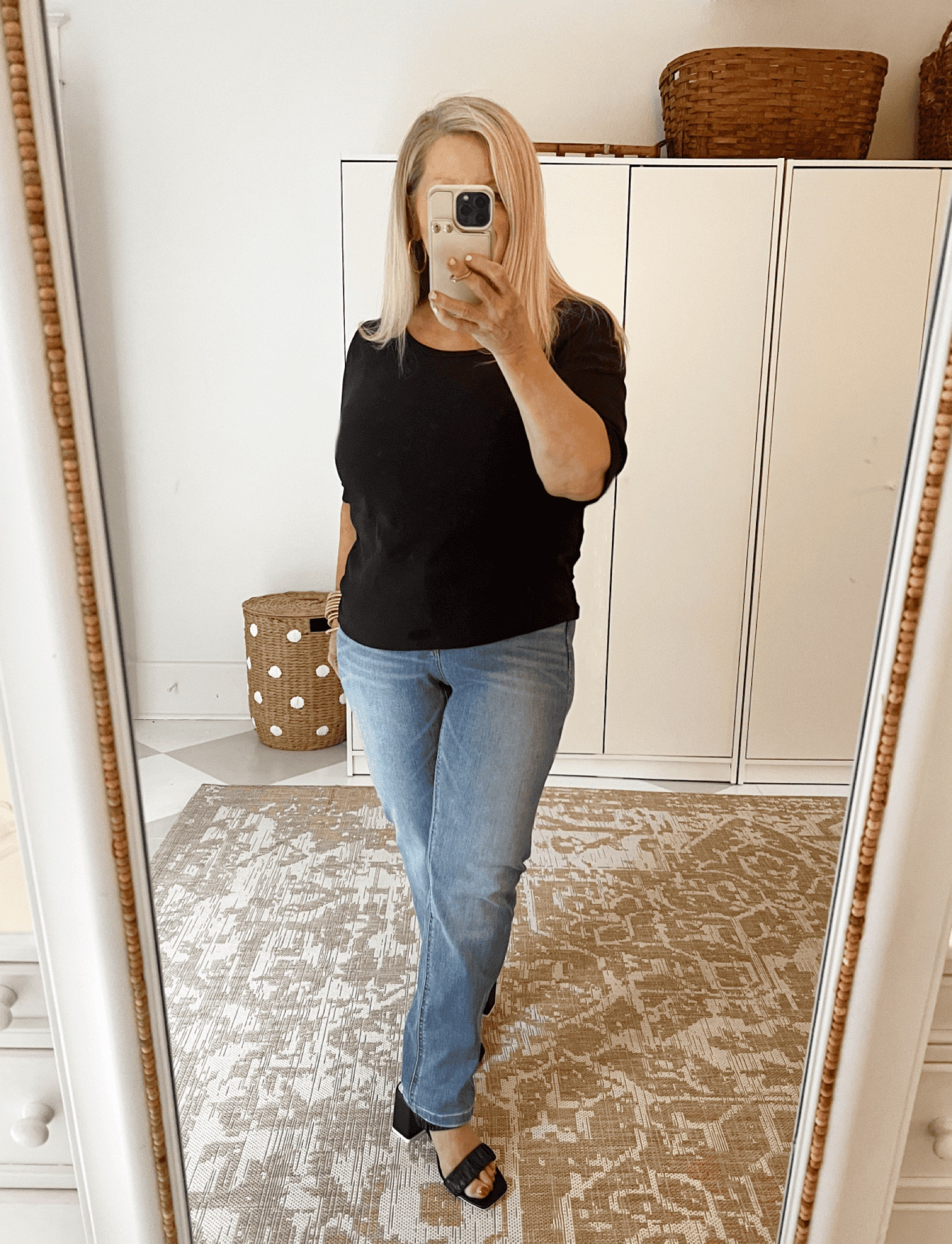 These are my all time FAVORITE jeans from @walmart They have a little stretch and come in extended sizes and petites. I’m wearing a medium wash, but they have several other colors! And they are under $20! Linking some of my other favorite jeans, too! #walmartpartner #walmartfashion 

#LTKunder50 #LTKstyletip #LTKFind
