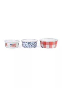 Set of 3 Nesting Americana Melamine Storage Bowls | Belk
