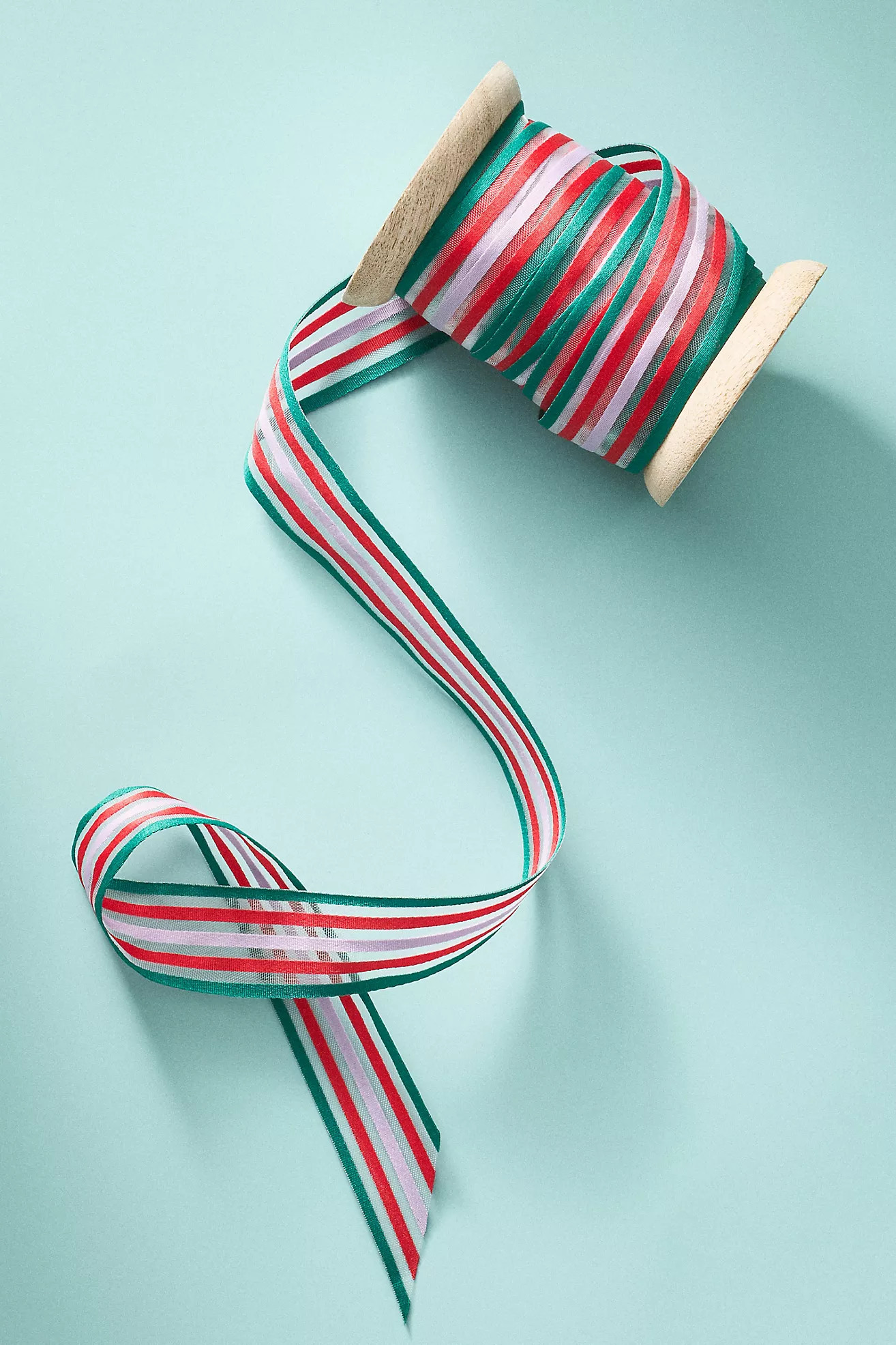 Festive Stripe Gift Ribbon | Anthropologie (US)