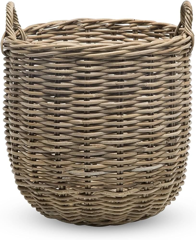 KOUBOO Rattan Kobo Round Storage Basket, Handwoven Rattan Basket with Handles, Organization & Hom... | Amazon (US)