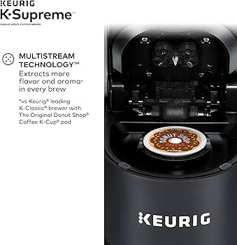 Keurig® K-Supreme Single Serve K-Cup Pod Coffee Maker, MultiStream Technology, Black | Amazon (US)