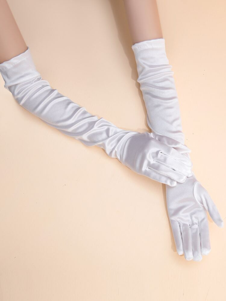 Solid Long Gloves | SHEIN