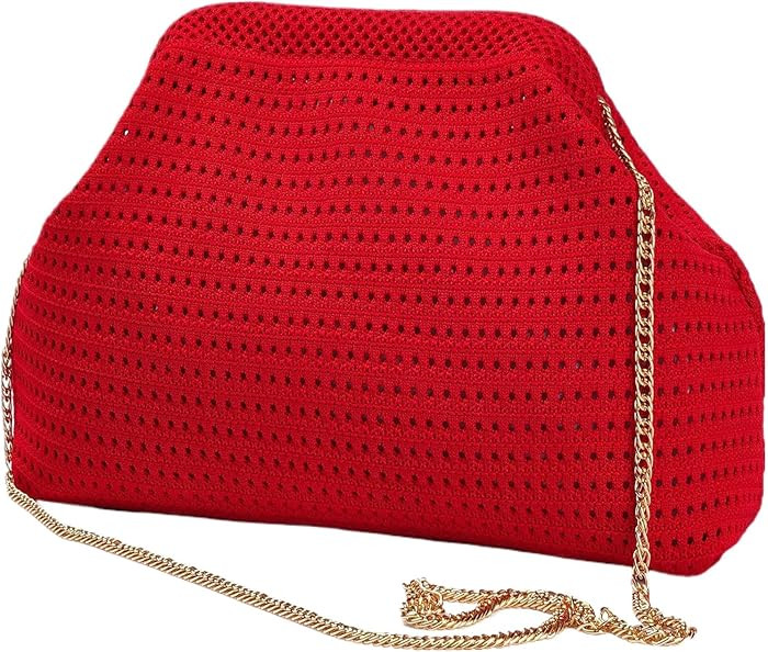 DIHKLCIO Summer Beach Woven Clutch Purses for Women 2025 Cloud Dumpling Pouch Purse Crossbody Bag... | Amazon (US)