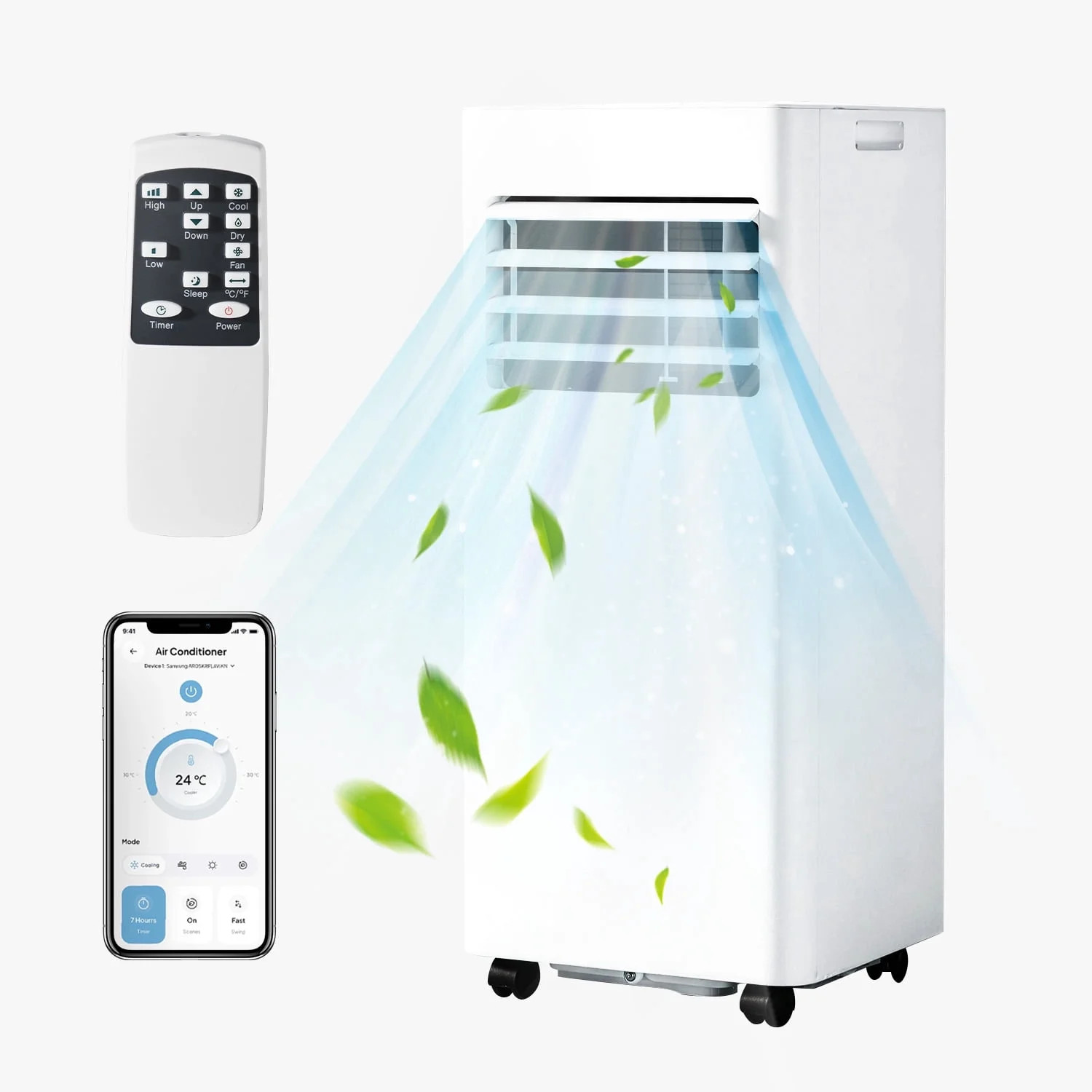 Sunmthink 10000 BTU 4-in-1 Smart Portable Air Conditioner, Standing Cooling Unit with APP & Remot... | Walmart (US)