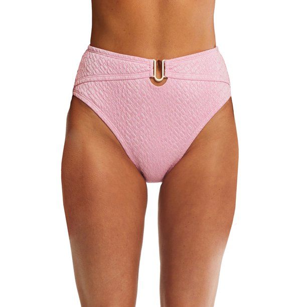 Time and Tru Women's U-Trim High Waist Bikini Swim Bottoms, Sizes S-3X - Walmart.com | Walmart (US)
