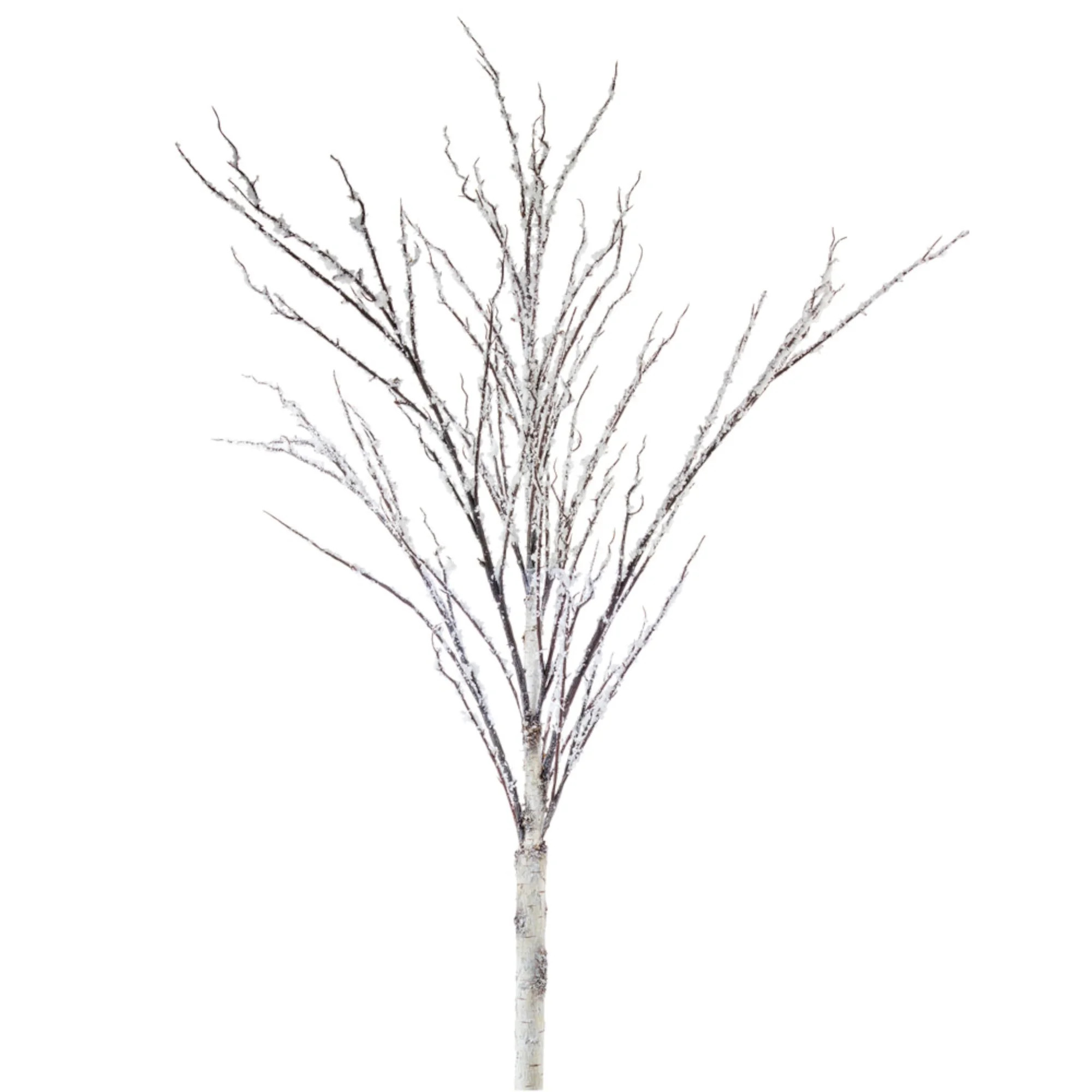 Set of 4 Frosted White and Brown Icy Birch Branches 50" | Walmart (US)
