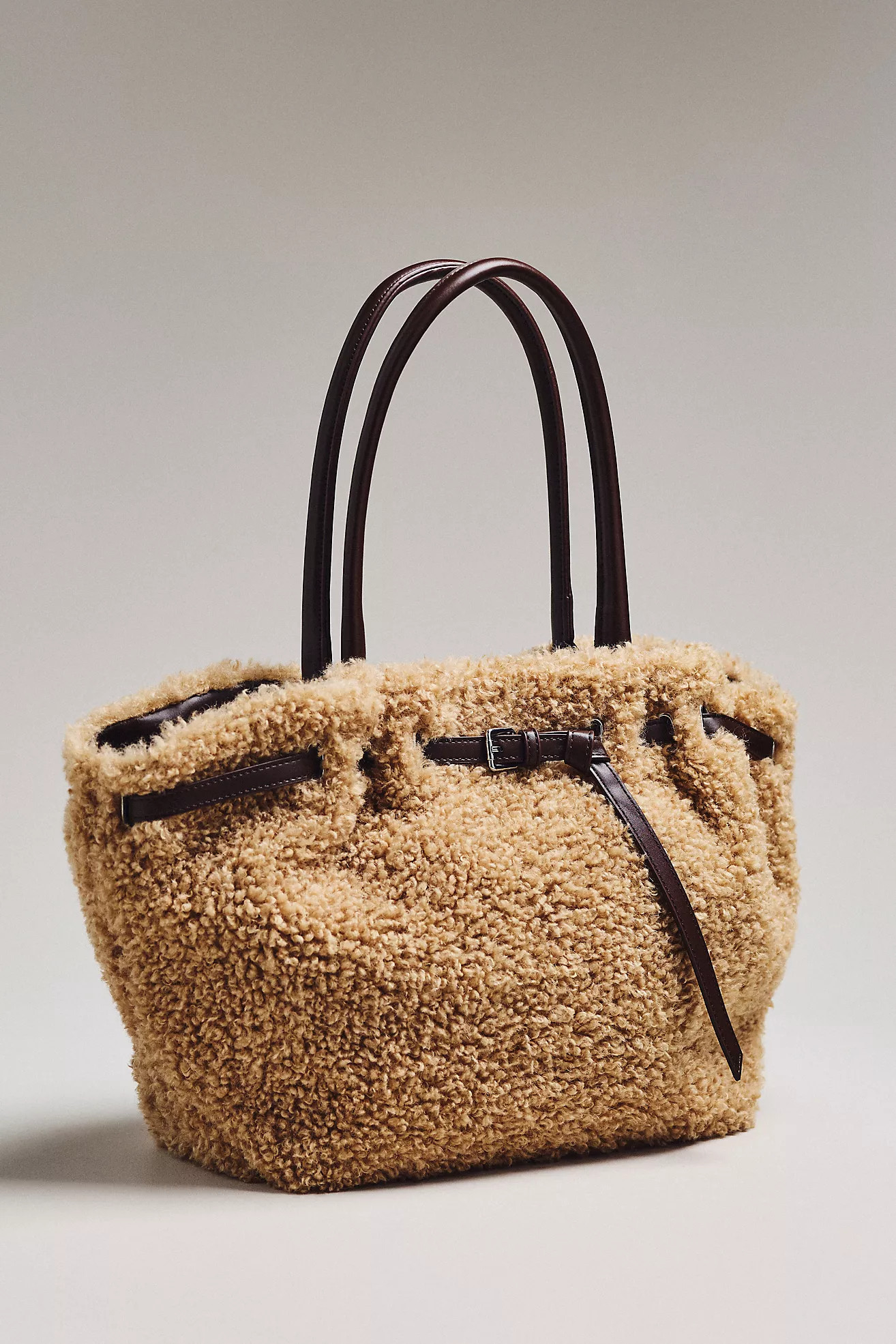 By Anthropologie Belted Sherpa Tote Bag | Anthropologie (US)