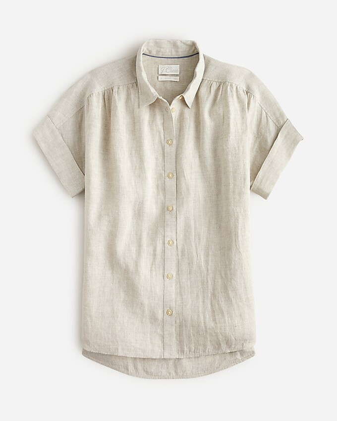 Relaxed-fit short-sleeve Baird McNutt Irish linen shirt | J. Crew US