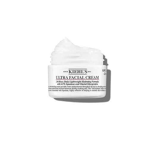 Kiehl's Ultra Facial Cream, with 4.5% Squalane to Strengthen Skin's Moisture Barrier, Skin Feels ... | Amazon (US)