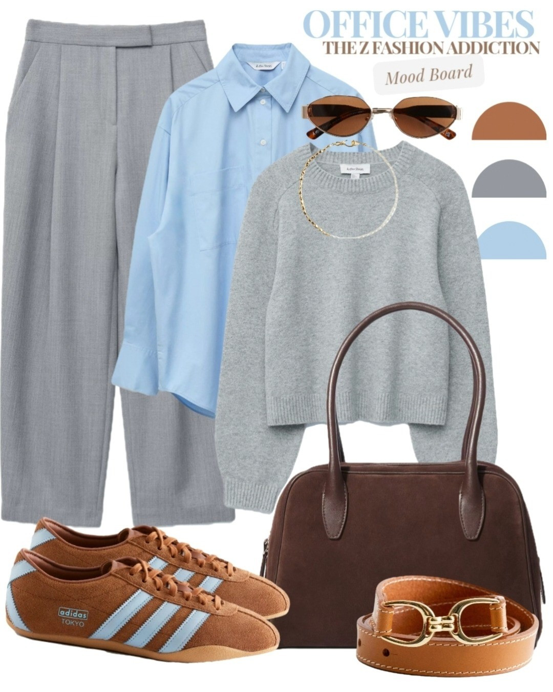 Effortlessly put together 🤍 proving office looks can be stylish and comfy with flats!#officestyle #workwearinspiration #officechic #fashionblogger #styleinspo .....Office wear elegant effortless stylish minimal inspiration flat shoes sneakers grey blue brown handbag style outfit inspo what to wear tomorrow today capsule wardrobe guide shop adidas

#LTKsale #LTKstyletip #LTKshoes