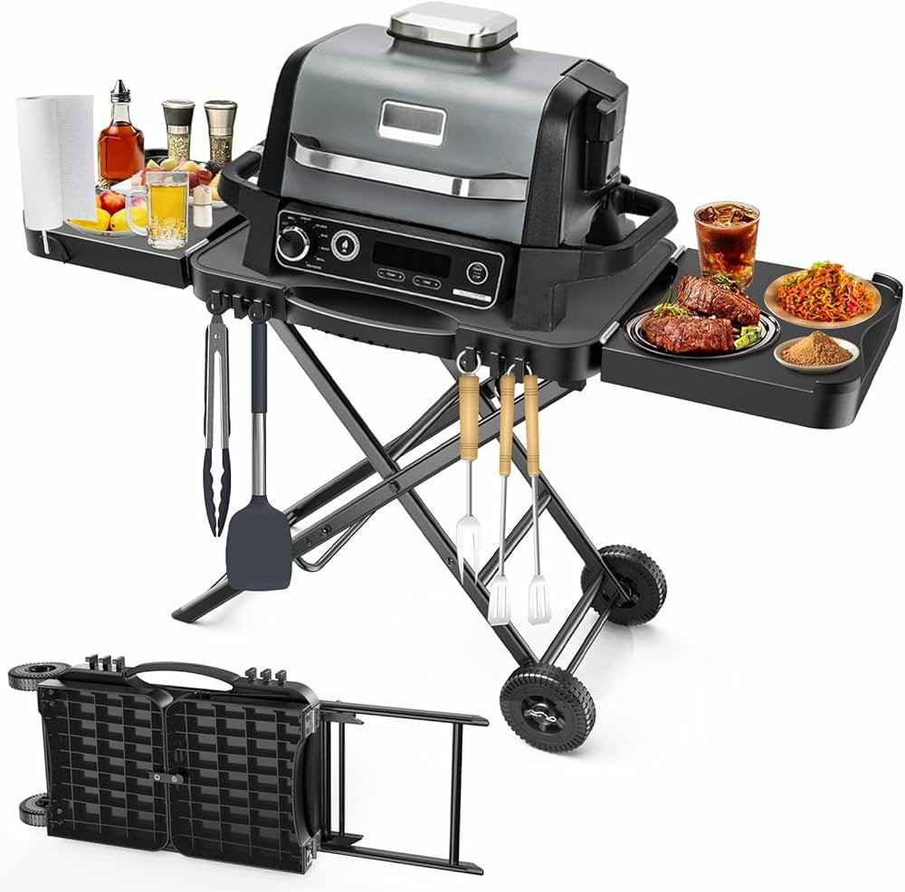 BBQMall Portable Indoor Grill Table Stand for Ninja Woodfire Outdoor Grill(OG701 OG850 OG951 Seri... | Amazon (CA)