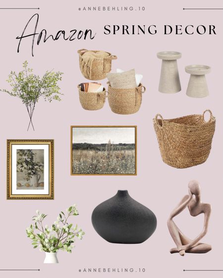 Spring home decor finds from amazon, amazon home finds I am loving for spring. 

#LTKhome #LTKfindsunder100