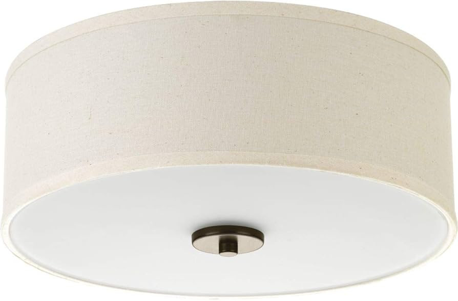Progress Lighting P3713-20 Inspire Two-Light Flush Mount, Antique Bronze, 5.50x13.00x13.00 | Amazon (US)