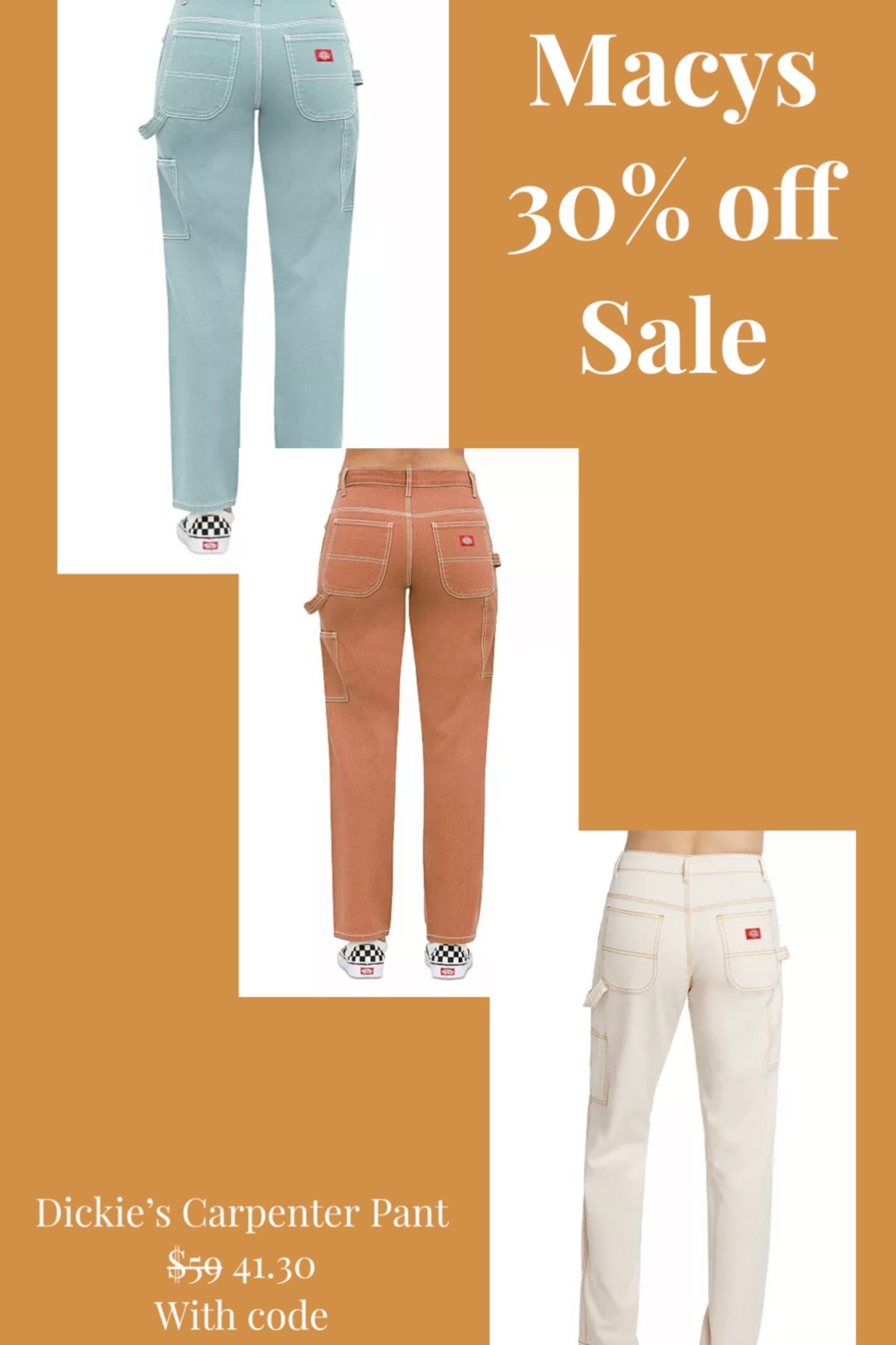Some cute cargo carpenter pants! My sister is obsessed with dickies rn so I know these are a big deal. Use code FRIENDS for the discount!  

#LTKsalealert #LTKCyberweek #LTKunder50