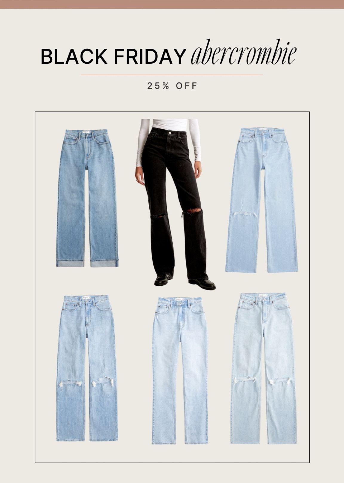 Abercrombie has the best jeans 🫶🏼 get them now at 25% off!!

#LTKCyberWeek #LTKStyleTip #LTKSaleAlert
