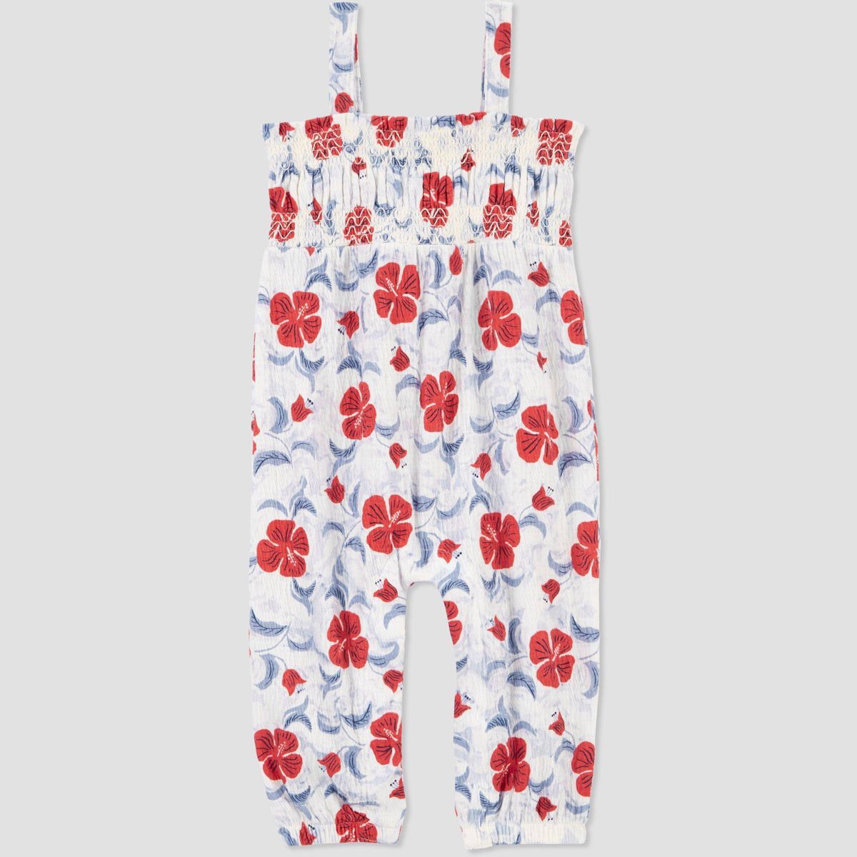 Carter's Just One You® Baby Girls' Floral Jumpsuit - White/Red | Target