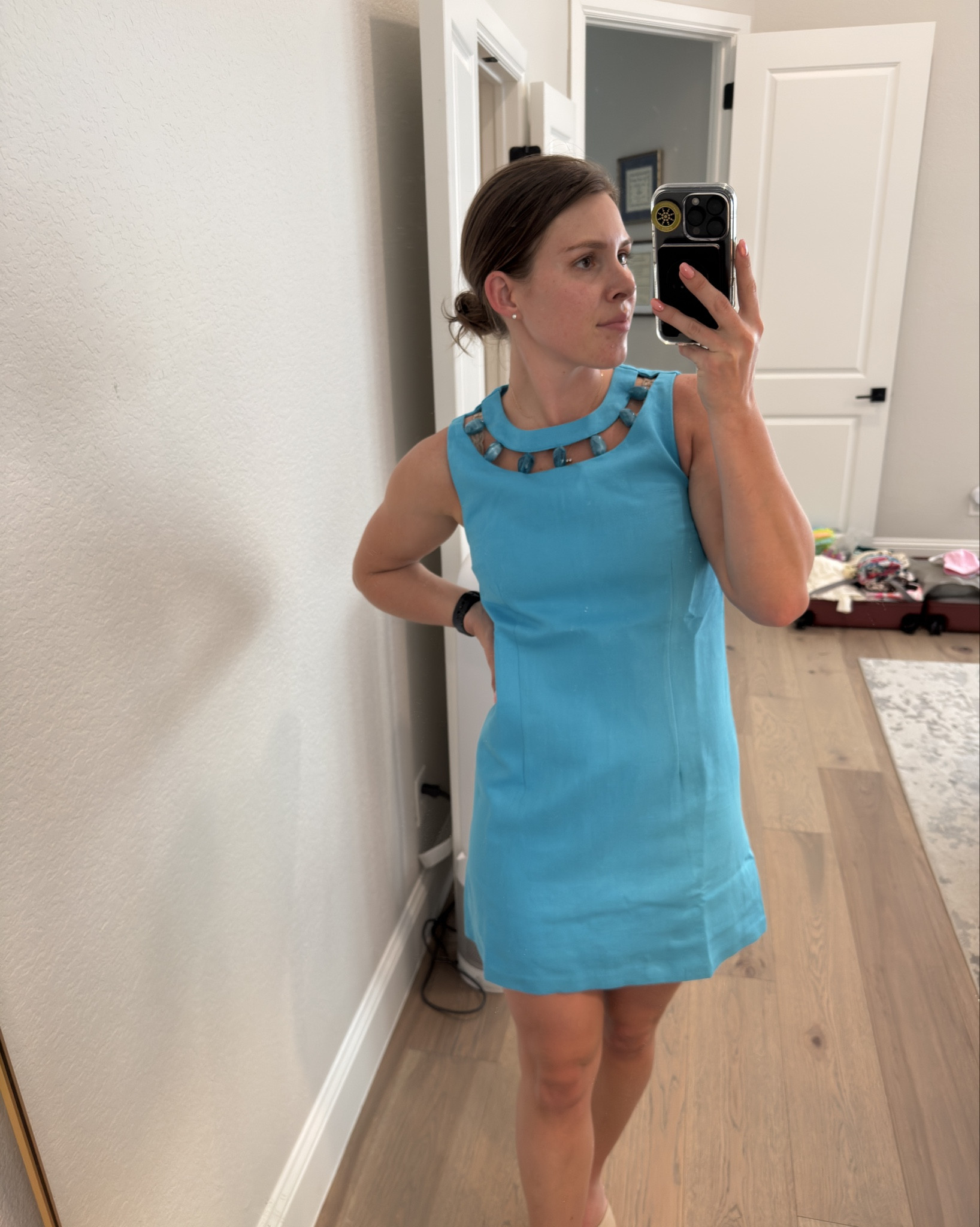 Tuckernuck Haul: this one is sadly a pass for me (thank you big booty, making it too short😆) I love the color & beading detail around the neck. Runs tts, momlife just doesn’t allow me to wear dresses this short anymore. 

#LTKstorytime #LTKU #LTKmomlife