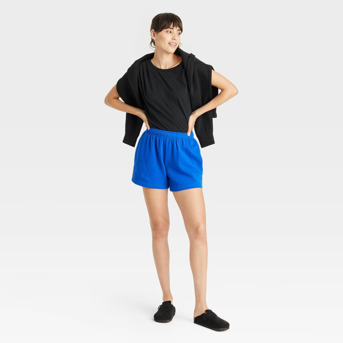 Women's Leisure Studio Mid-Thigh Fleece Shorts - Universal Thread™ | Target