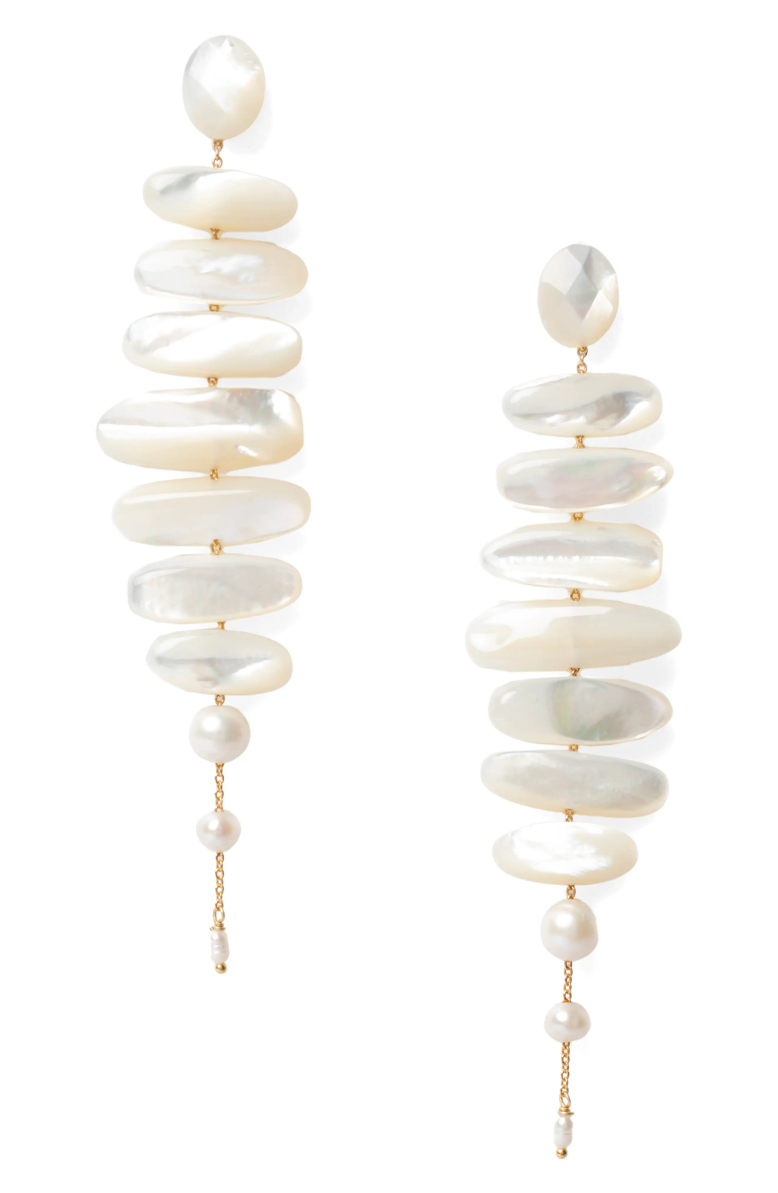 Chan Luu Mizumi Mother of Pearl Drop Earrings (Women) | Nordstrom | Nordstrom