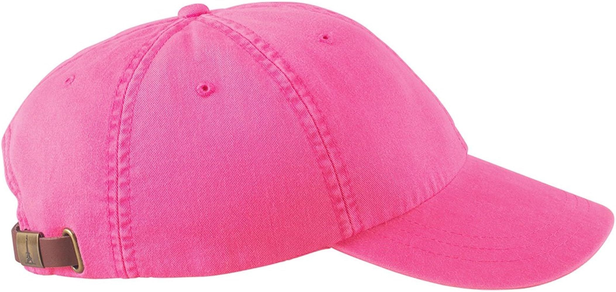 Adams 6-Panel Washed Pigment-Dyed Cap, Hot Pink, OS | Amazon (US)