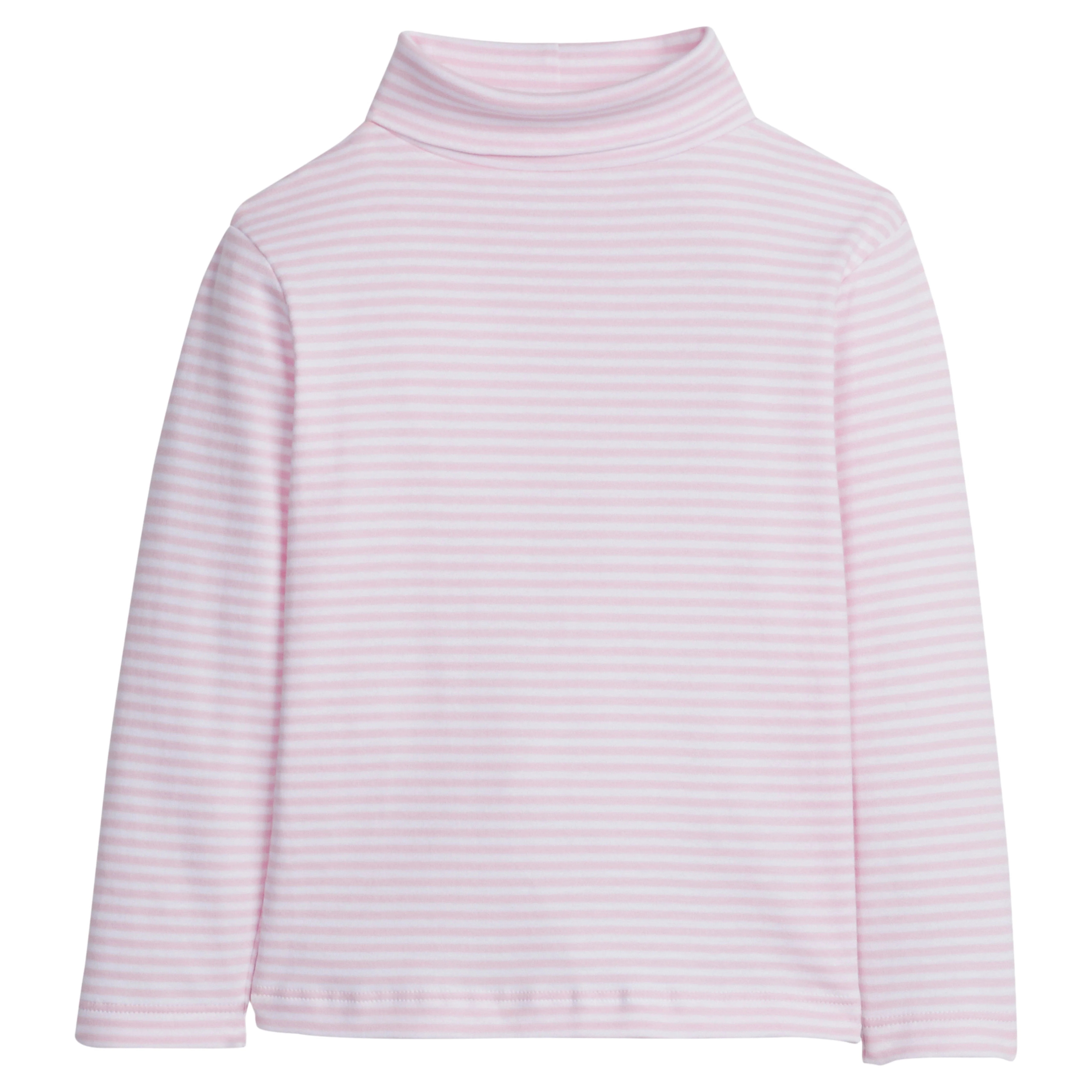 Girl's Striped Turtleneck - Pima Cotton Clothing | Little English