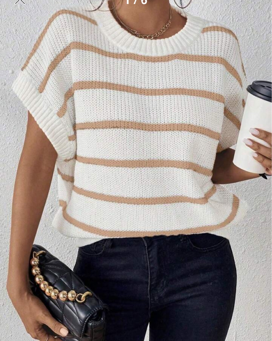 Short sleeve sweater! Sweater shirt! Batwing sweater! Shein tops! Shein sweaters 