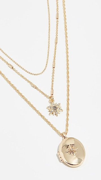 Star and Locket Layered Necklace | Shopbop
