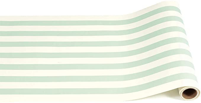 Hester & Cook Seafoam Classic Stripe Disposable Paper Runner, 20" x 25' | Amazon (US)