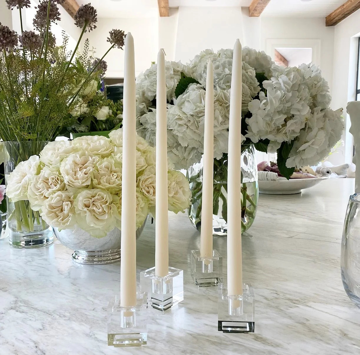 Acrylic Stackable Candle Holders (Set of 4) | Fig and Dove