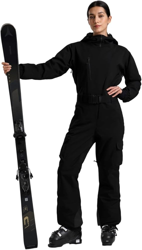 GSOU SNOW Womens Ski Suit One Piece Snow Suits Onesie Ski Jumpsuits Waterproof Ski Outfits Regula... | Amazon (US)