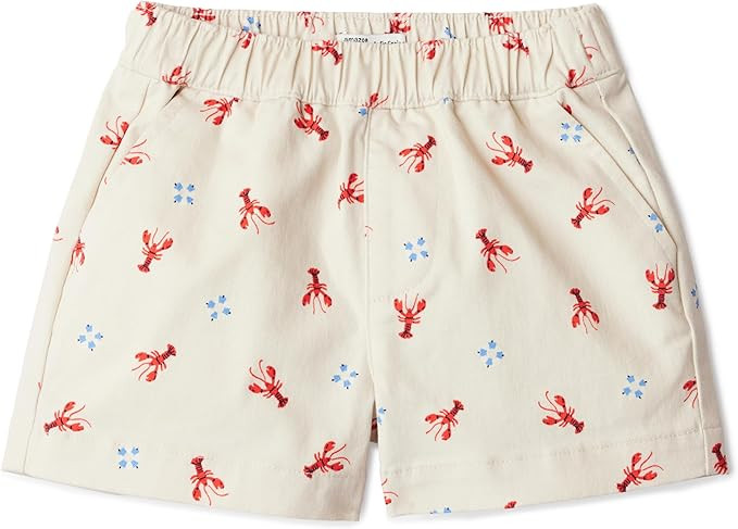 Amazon Essentials x Sofia Grainge Unisex Babies, Toddlers and Kids' Pull-on Cotton Twill Shorts | Amazon (US)