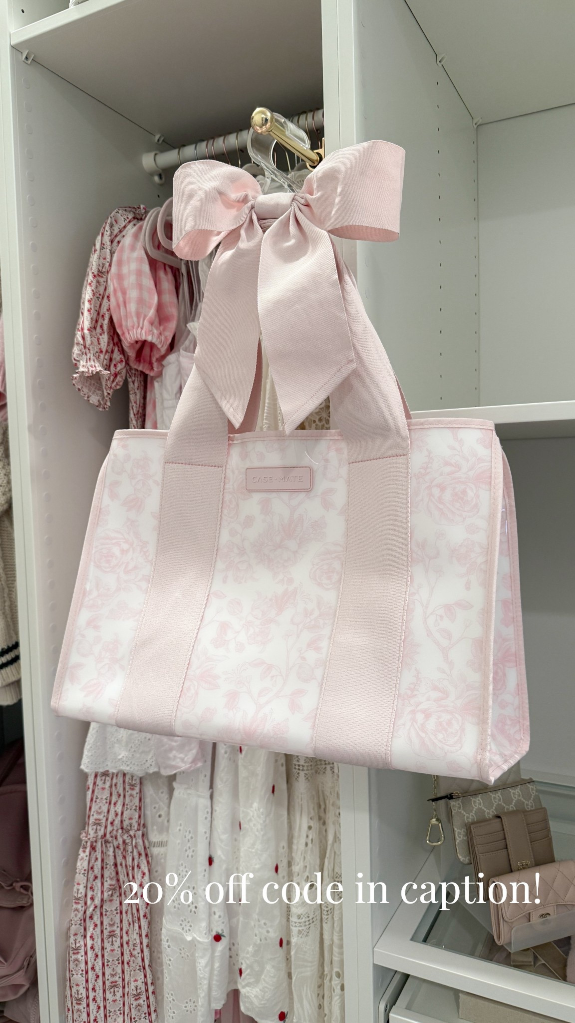 Code LACEANDLASHES for 20% off my bow tote!🎀
Casemate coupon code, beach tote, girly handbag, pink aesthetic 

#LTKfindsunder50 #LTKfindsunder100 #LTKsalealert