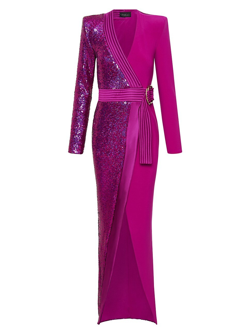 Take Off Sequin Belted Gown | Saks Fifth Avenue