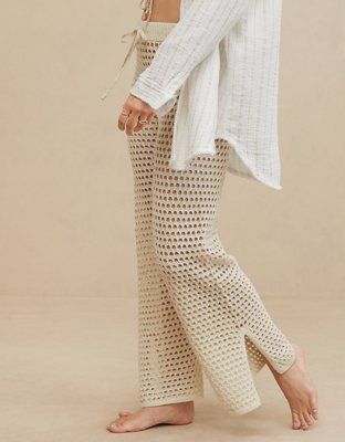 Aerie Crochet Vacay Pant | American Eagle Outfitters (US & CA)