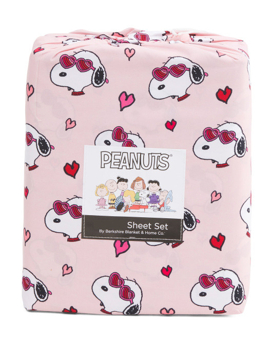 Snoopy Heart Eyes Sheet Set | TJ Maxx