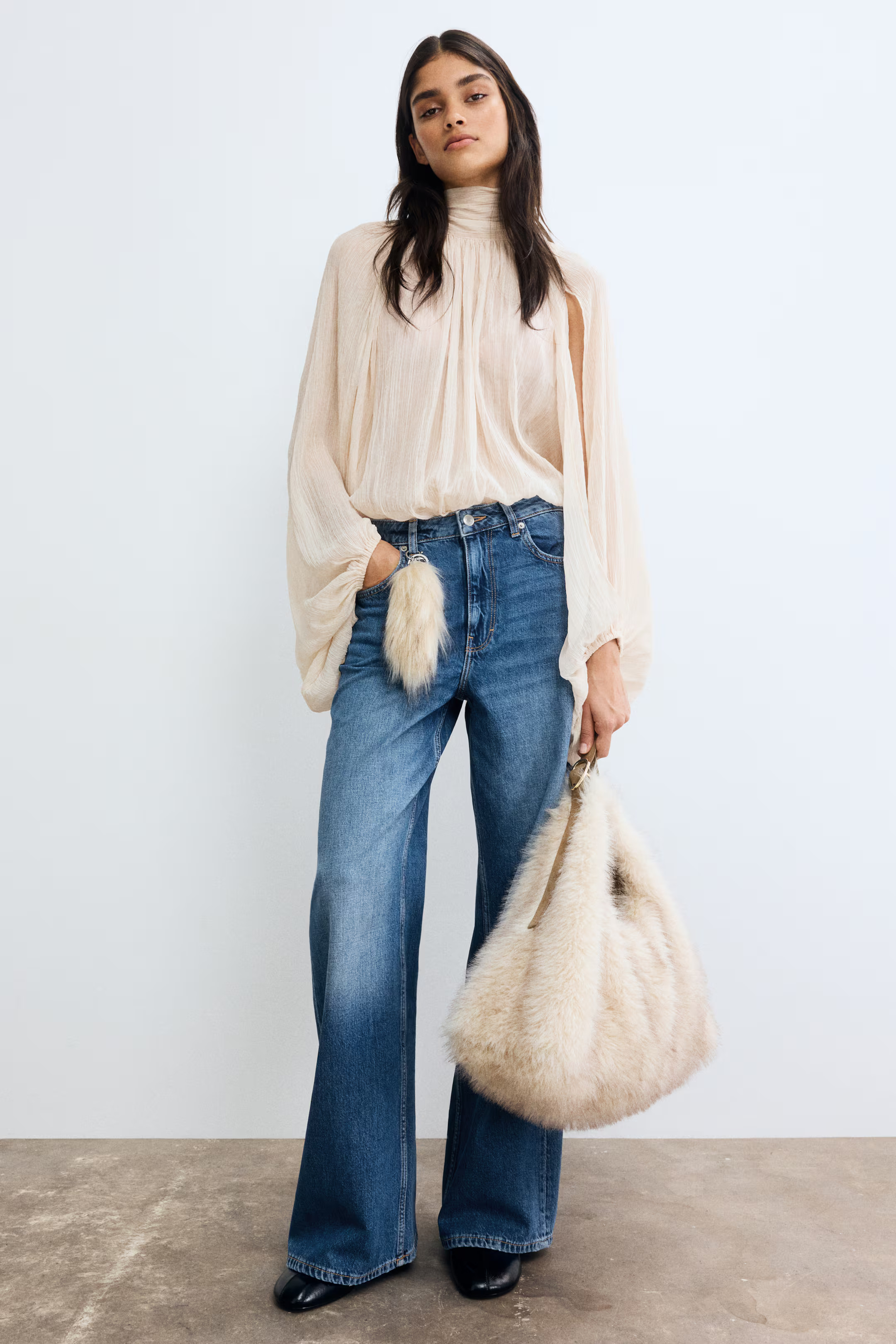 Wide-Leg Ultra High Jeans - Denim blue - Ladies | H&M US | H&M (US + CA)