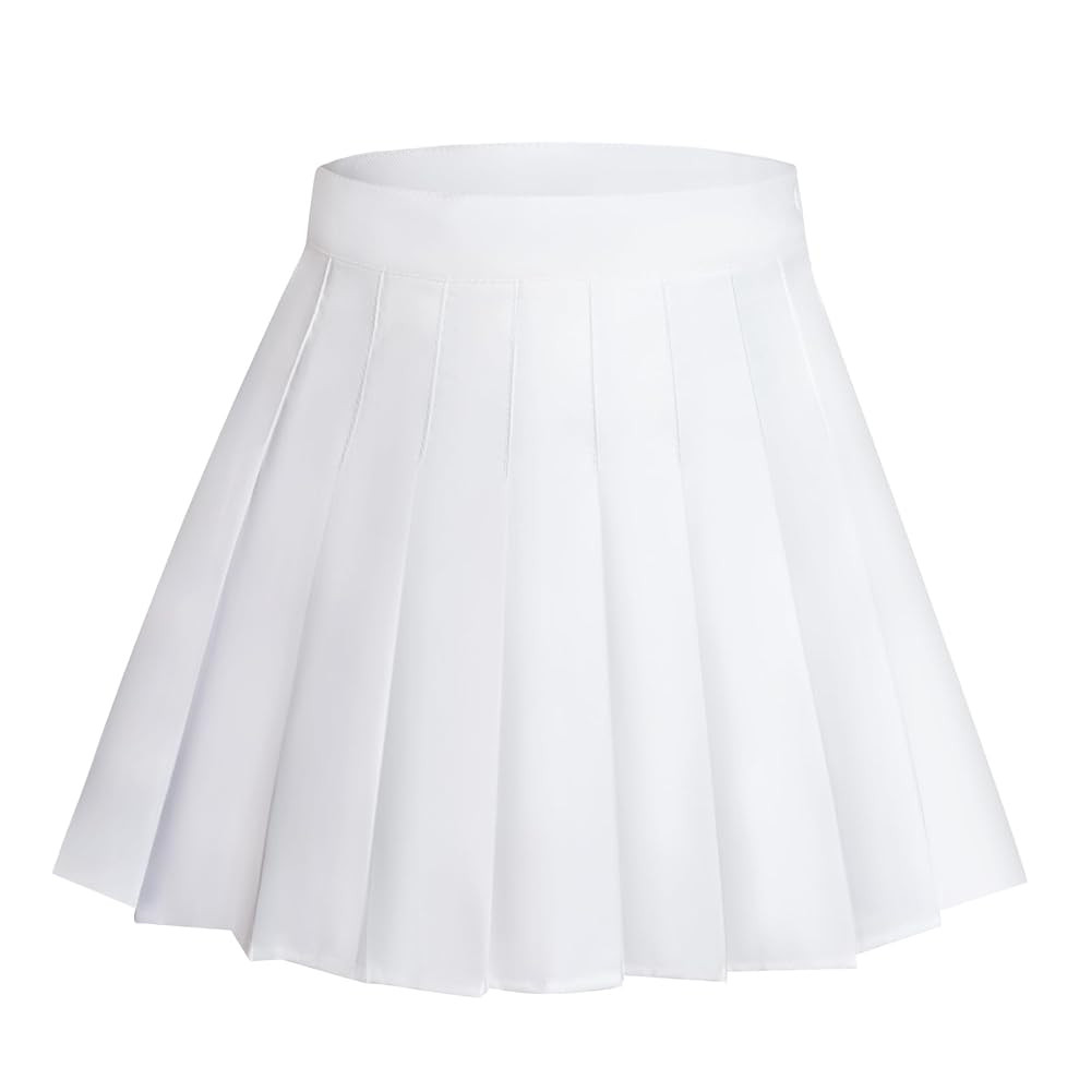 Rbenxia Womens Girl High Waisted Pleated Skirt A-Line Mini Skirt School Uniform Skater Tennis Ski... | Amazon (US)