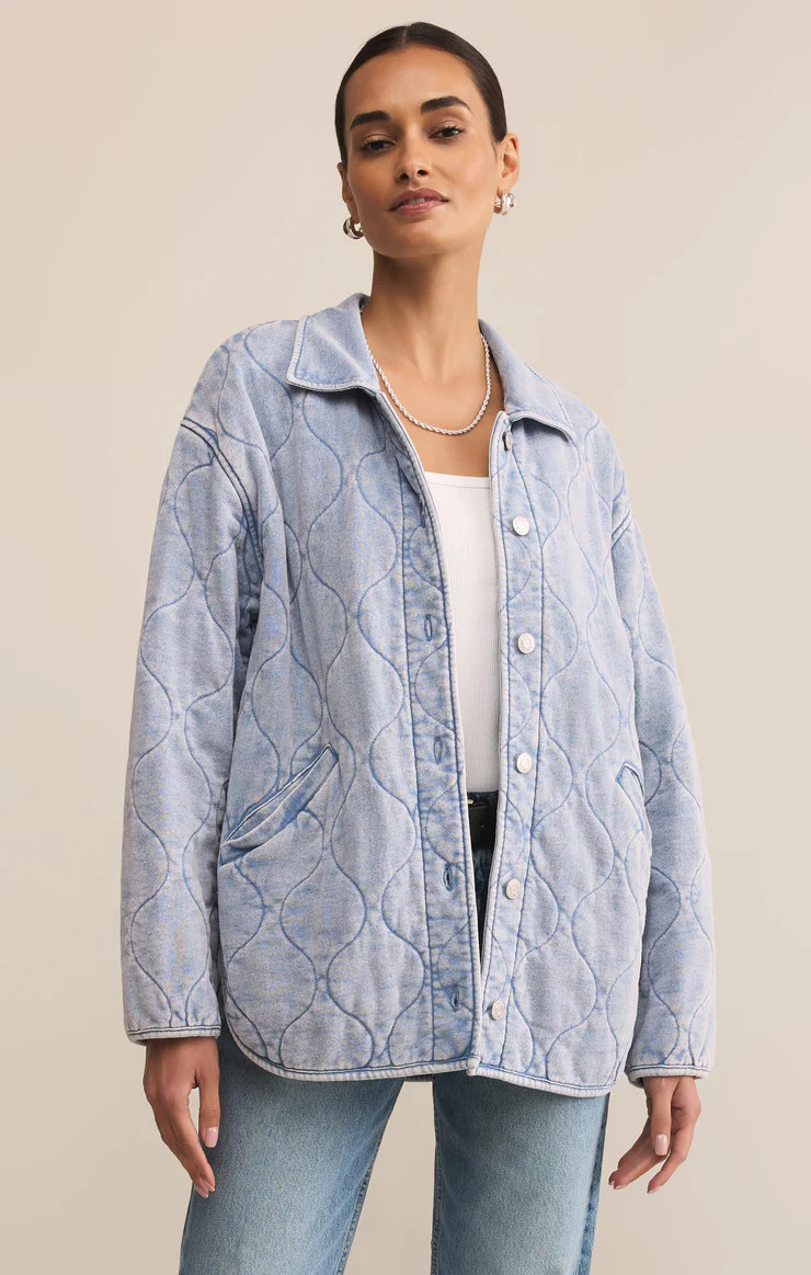 Boulder Quilted Knit Denim Jacket | Z Supply