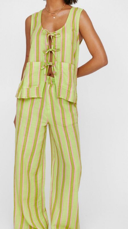 it’s giving free people vibes but affordable! Matching set, stripes, linen pants, summer fashion, summer style, outfit ideas, travel outfit, vacation outfit 

#LTKStyleTip #LTKTravel #LTKFindsUnder50