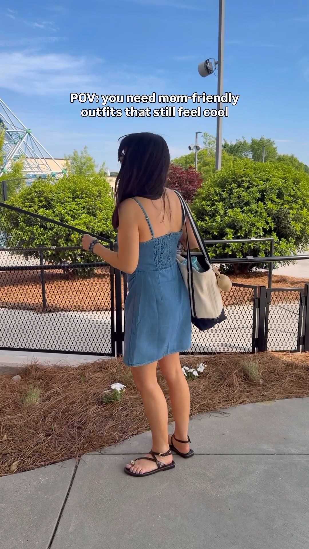 Mom friendly dress that’s 20% off rn! Size up one, wearing 4. Petite friendly!!! Sandals tts. My tote bag was my plane carry on and is on sale! Dress would be sooooo cute with boots for a summer concert outfit!

Summer dresses, summer outfits, country concert outfit, petite

#LTKSeasonal #LTKPetite #LTKSaleAlert