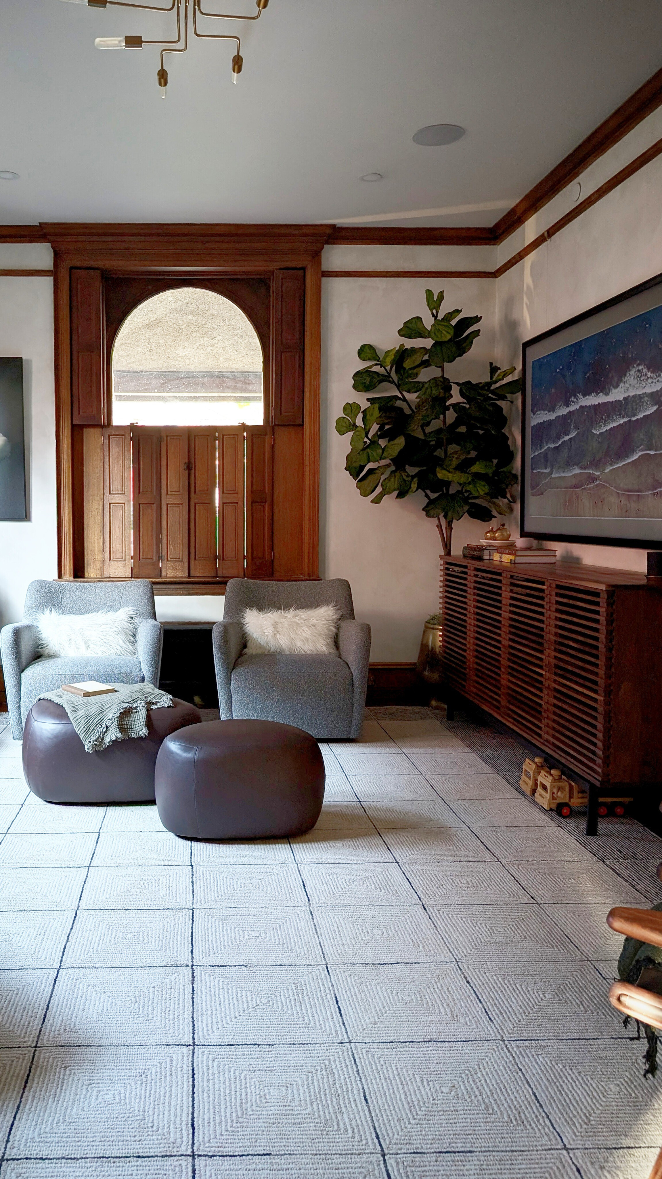 One of our most popular links this week! Our new wool Loloi rug from the Chris Loves Julia "Francis" line is thick underfoot and feels very durable. The kids already love playing games with the squares!

#LTKHome