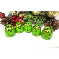 Grinch Christmas Tree Bell Ornaments Decor, Merry Ornament, Xmas Decoration Holiday | Etsy (US)