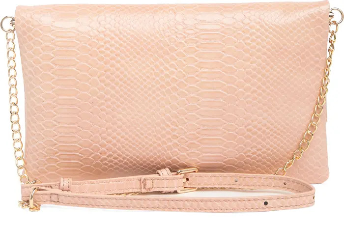 URBAN EXPRESSIONS HANDBAGS Croc Embossed Turn-Lock Clutch | Nordstromrack | Nordstrom Rack