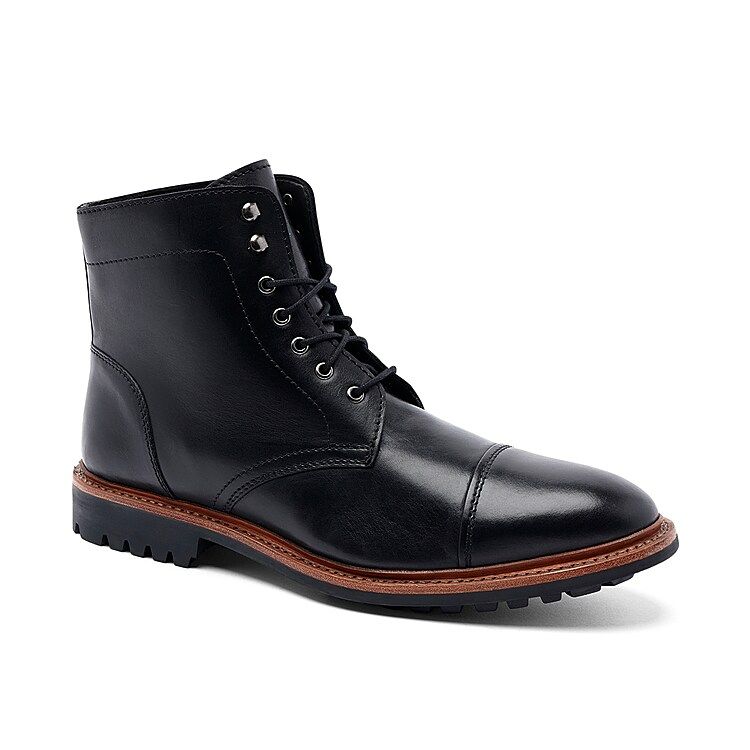 Anthony Veer Ranveer Cap Toe Boot | Men's | Black | Size 9.5 | Boots | Cap Toe | Lace-Up | DSW