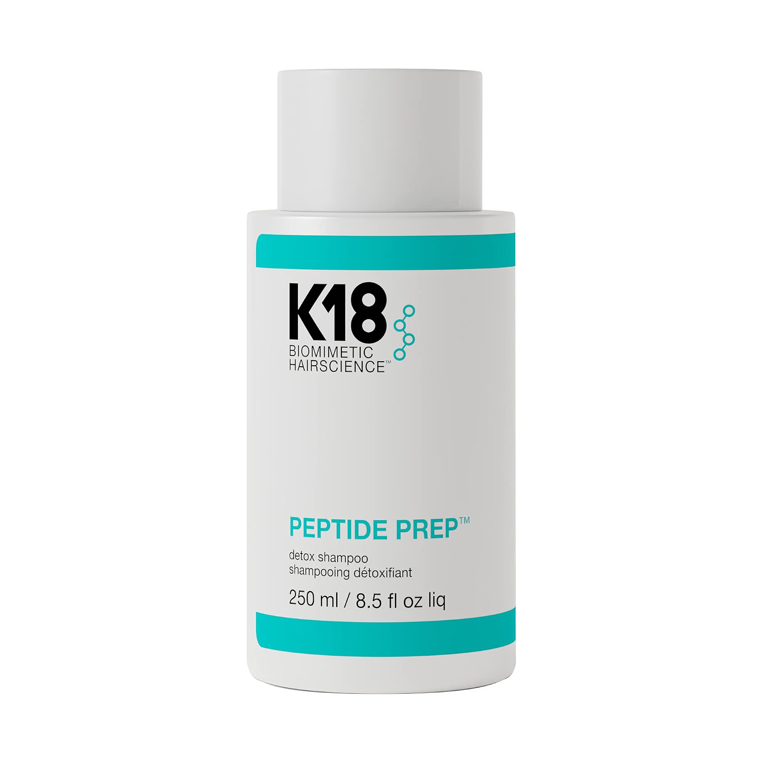K18 PEPTIDE PREP™ Color-Safe Detox Clarifying Shampoo - Non-Stripping, pH-Optimized Cleanse Removes Product Buildup, Dirt, Oils, Metals, 8.5 fl oz | Amazon (US)