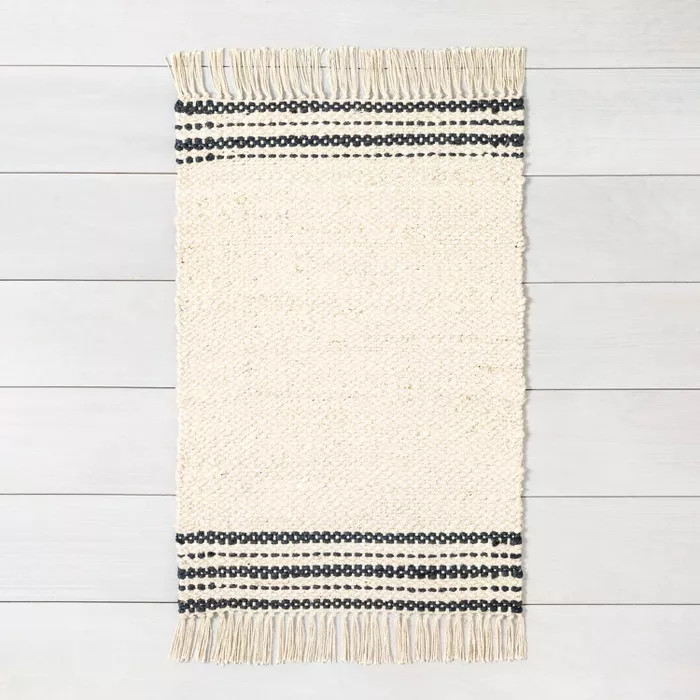 Jute Rug Charcoal Stripe - Hearth & Hand™ with Magnolia | Target