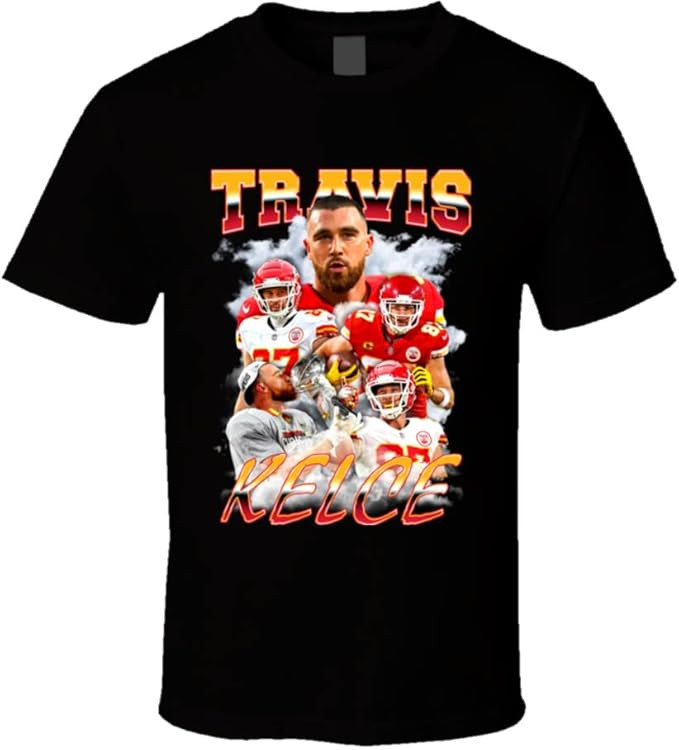 FanTstore Travis Kelce Collage T Shirt | Amazon (US)