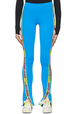 Blue Nylon Sport Leggings | SSENSE