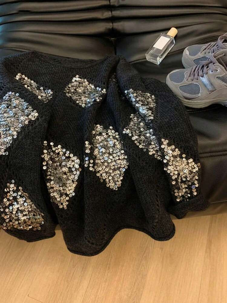 Womens Retro Sweater  | SHEIN